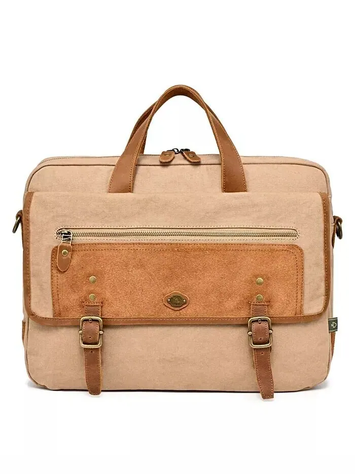 Сумка-бриф Valley Oak Canvas TSD BRAND — изображение 6 из 14, хаки