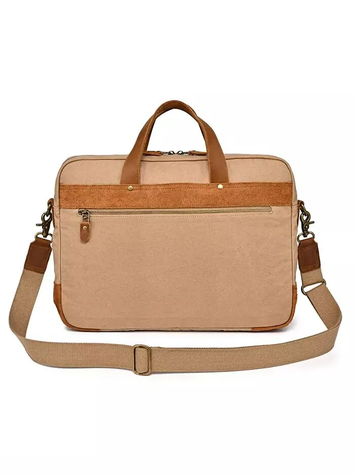 Сумка-бриф Valley Oak Canvas TSD BRAND — изображение 7 из 14, хаки