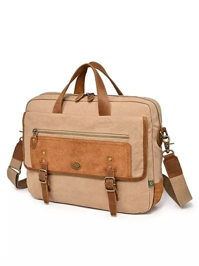 Сумка-бриф Valley Oak Canvas TSD BRAND — изображение 8 из 14, хаки