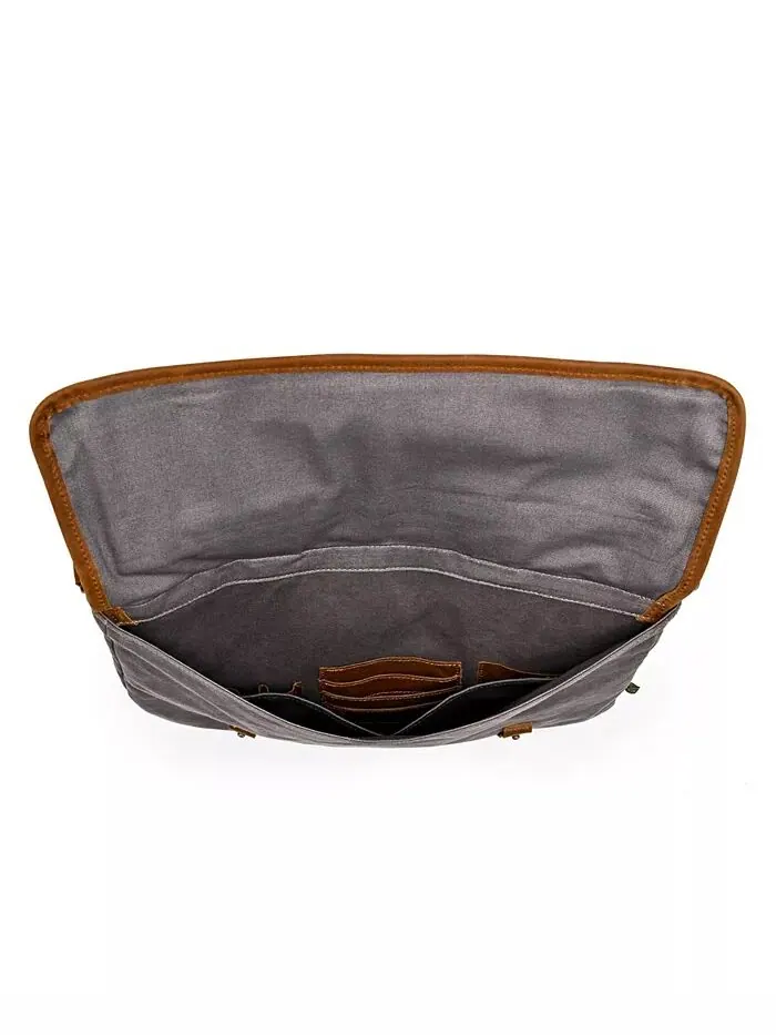 Сумка-бриф Valley Oak Canvas TSD BRAND — изображение 12 из 14, серый