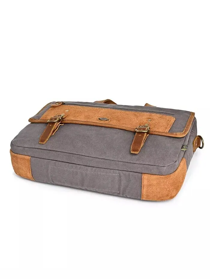 Сумка-бриф Valley Oak Canvas TSD BRAND — изображение 6 из 14, серый