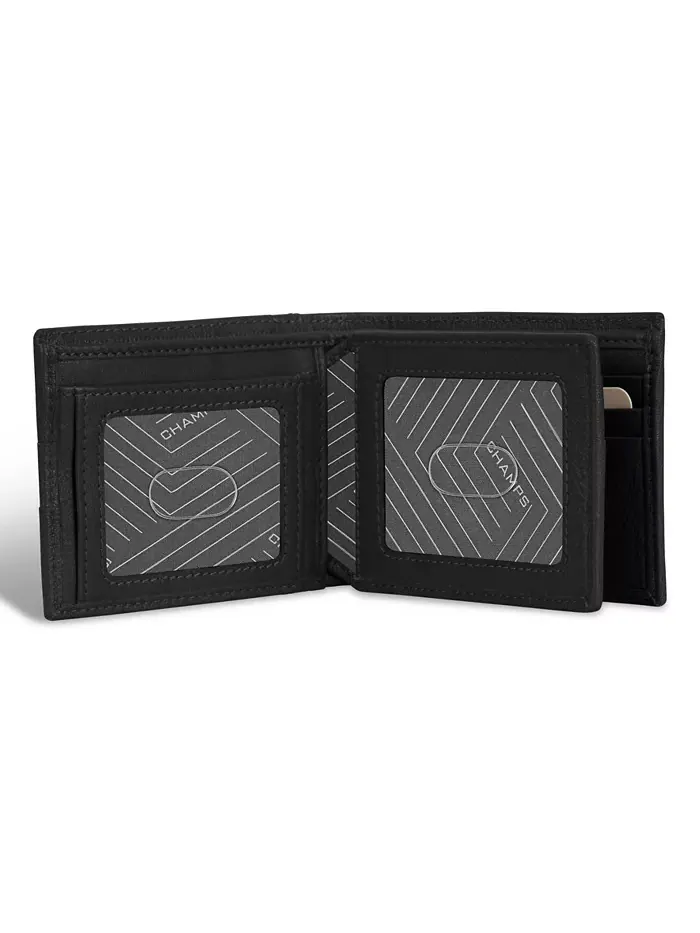 Мужской кожаный кошелек Onyx Collection Access Center Wing CHAMPS — изображение 8 из 11, коричневый