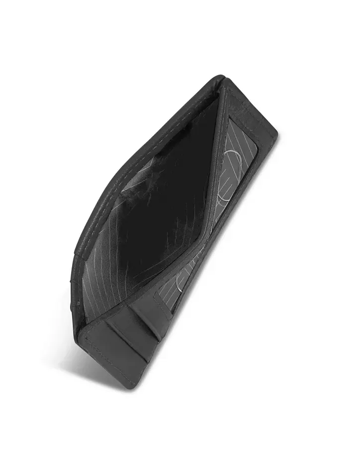 Мужской кожаный картхолдер Onyx Collection CHAMPS — изображение 3 из 9, черный