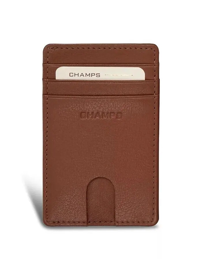Мужская кожаная сумка для карт доступа из коллекции Onyx CHAMPS — коричневый