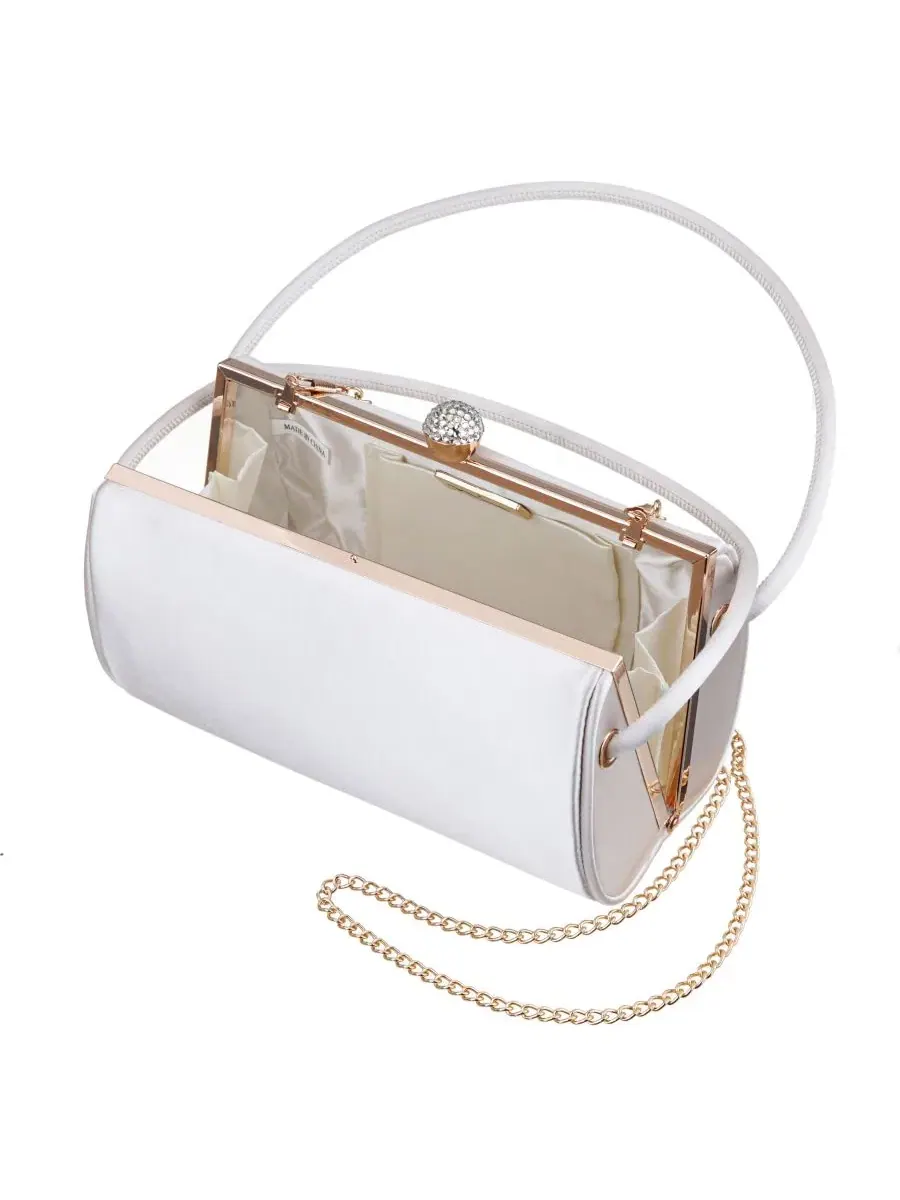 Сумка-седло Khalani Vintage Style Small Satchel Nina — изображение 4 из 7, белый