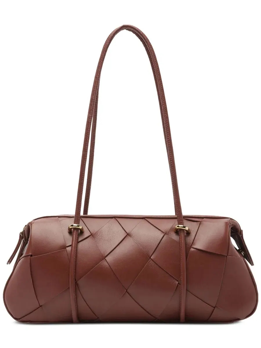 Сумка через плечо Sarah Large Leather Shoulder Handbag Arezzo — изображение 1 из 5, шоколад