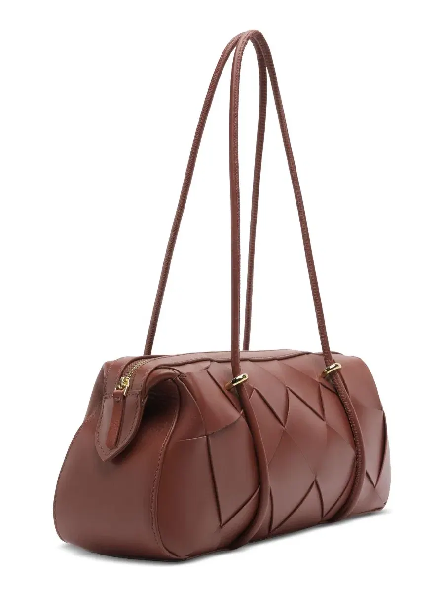 Сумка через плечо Sarah Large Leather Shoulder Handbag Arezzo — изображение 5 из 5, шоколад