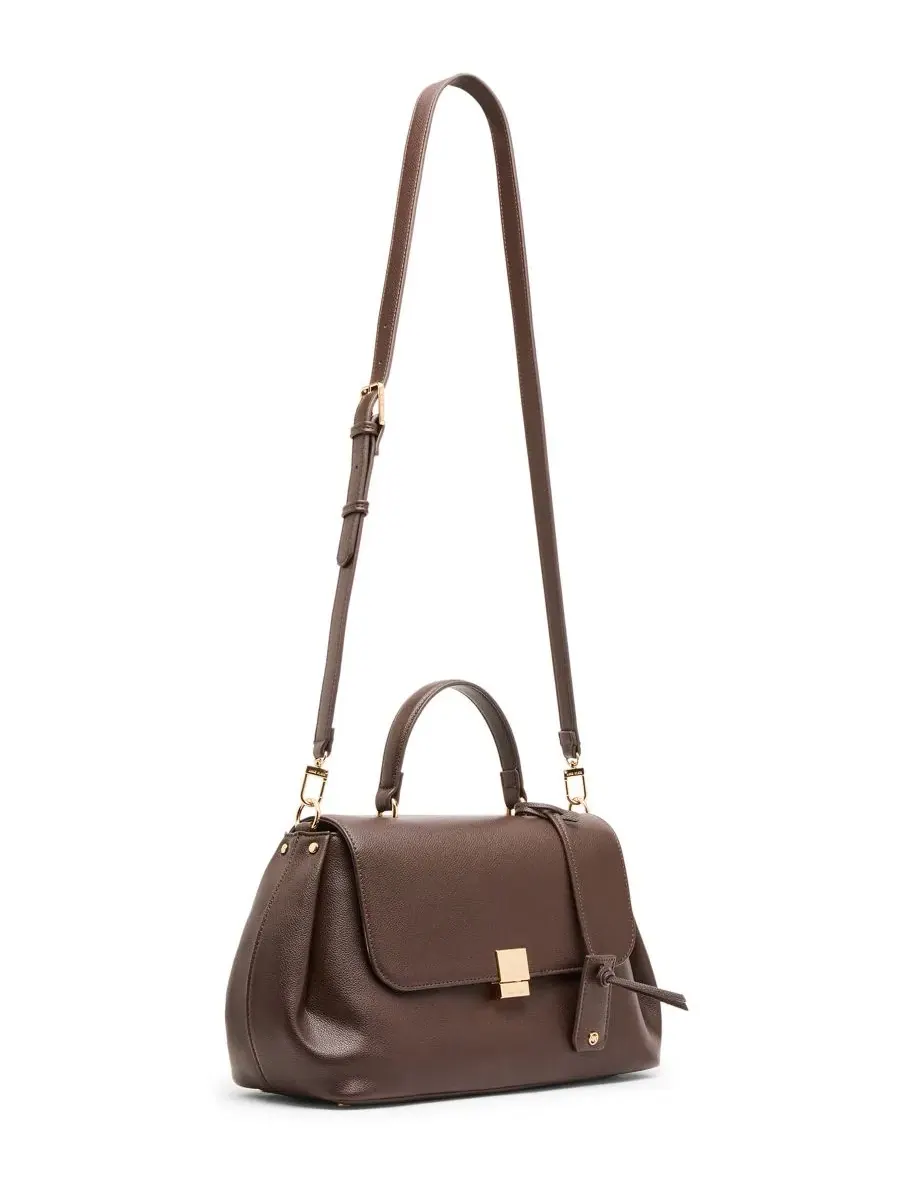Сумка-шопер East-West Large Satchel Anne Klein — изображение 3 из 11, эспрессо
