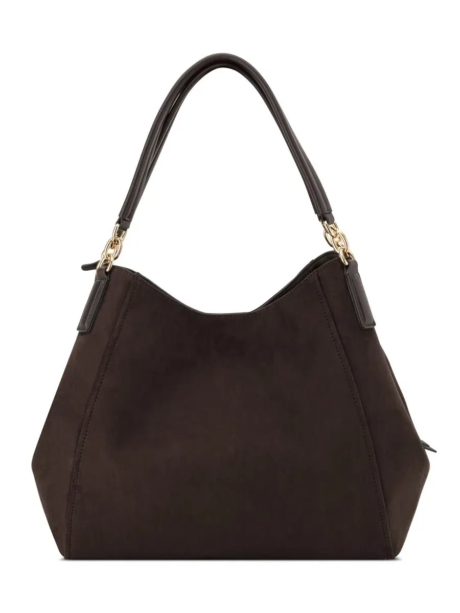 Сумка-шопер с тройным отделением Deacon Triple Compartment Large Shoulder Handbag Nine West — изображение 2 из 4, эспрессо
