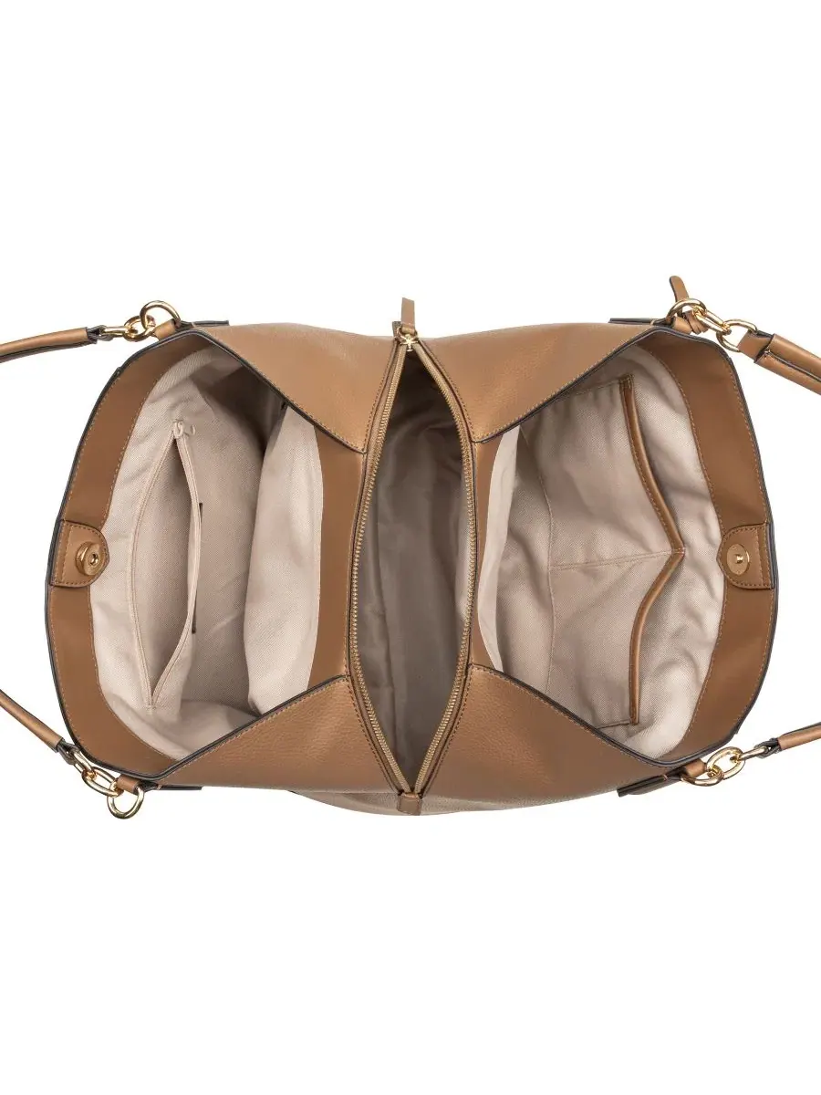 Сумка через плечо Deacon Triple Compartment Large Shoulder Handbag Nine West — изображение 4 из 4, коричневый