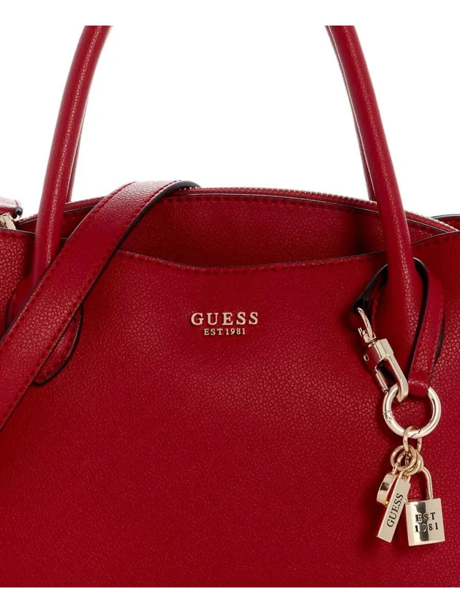 Сумка через плечо Bethany Small Satchel GUESS — изображение 2 из 3, вишня