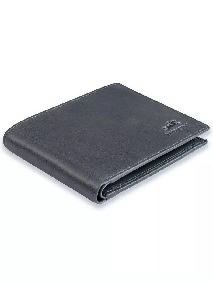 Мужской кошелек Bellagio Collection Bifold с карманом для монет Mancini — изображение 5 из 6, серый