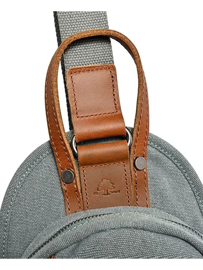 Холщовая сумка-слинг Agave TSD BRAND — изображение 10 из 11, бирюзовый