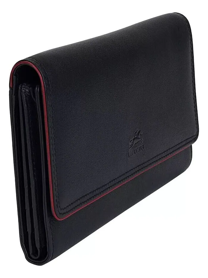 Женский кошелек Sonoma RFID Secure Quad Fold Mancini — изображение 4 из 7, черный