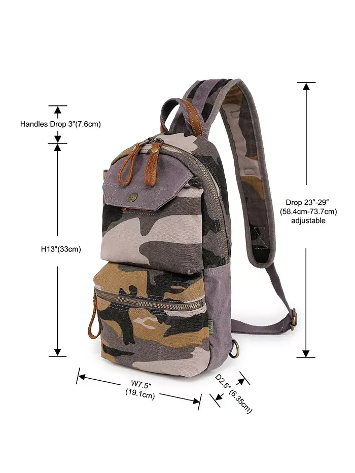 Сумка-слинг Mountain Leaf с верхней ручкой TSD BRAND — 8