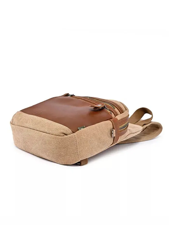 Сумка-слинг Torreya Canvas TSD BRAND — изображение 8 из 10, хаки