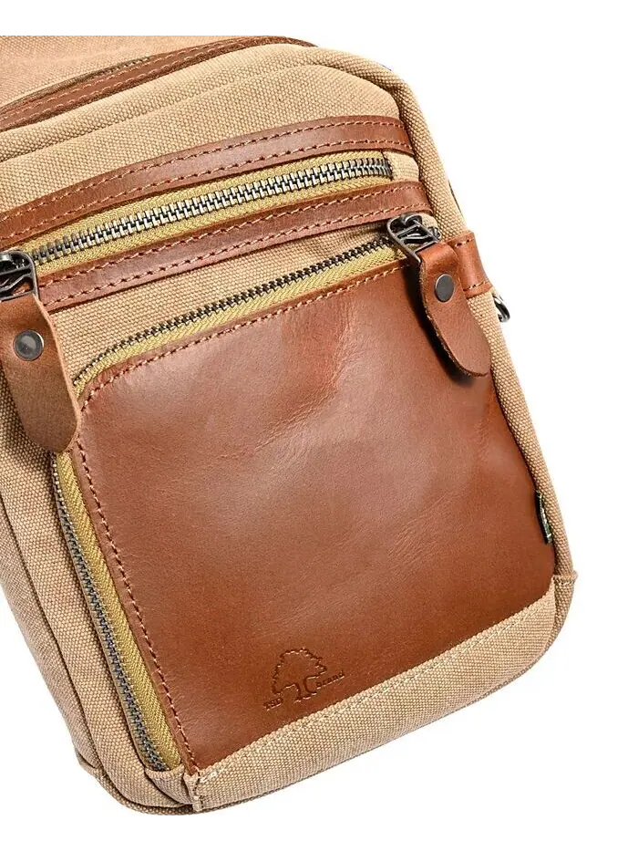 Сумка-слинг Torreya Canvas TSD BRAND — изображение 10 из 10, хаки