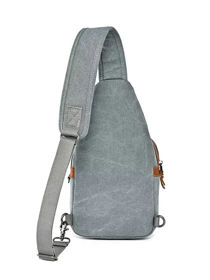 Сумка-слинг Torreya Canvas TSD BRAND — изображение 4 из 10, бирюзовый