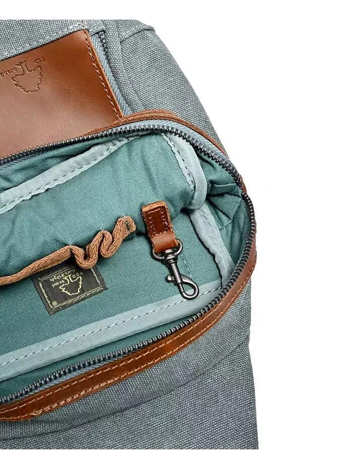 Сумка-слинг Torreya Canvas TSD BRAND — изображение 9 из 10, бирюзовый