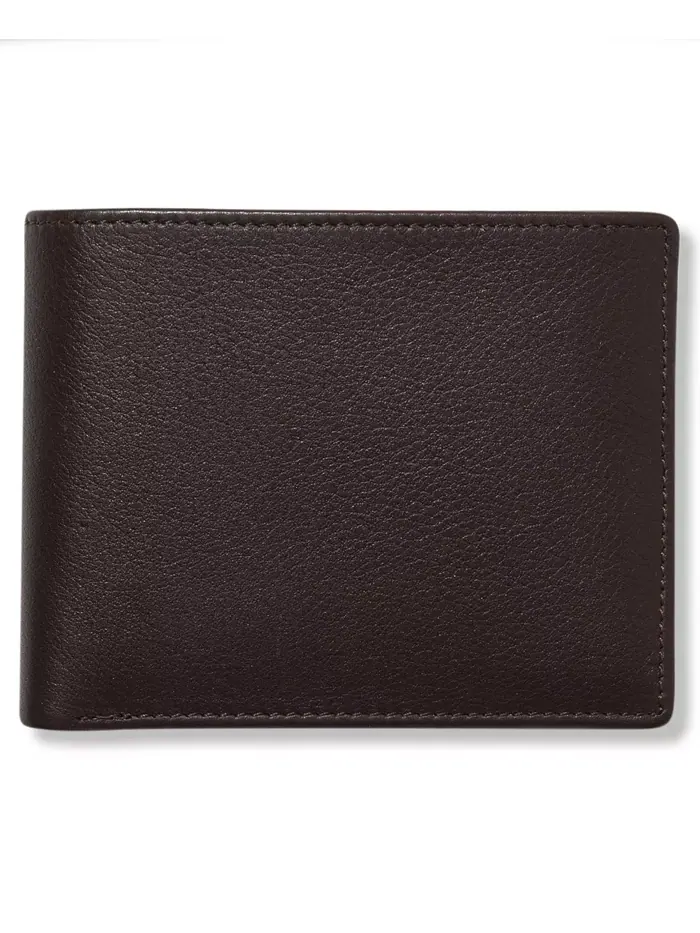 Мужской кожаный кошелек Park Avenue с двумя отделениями Perry Ellis Portfolio — коричневый