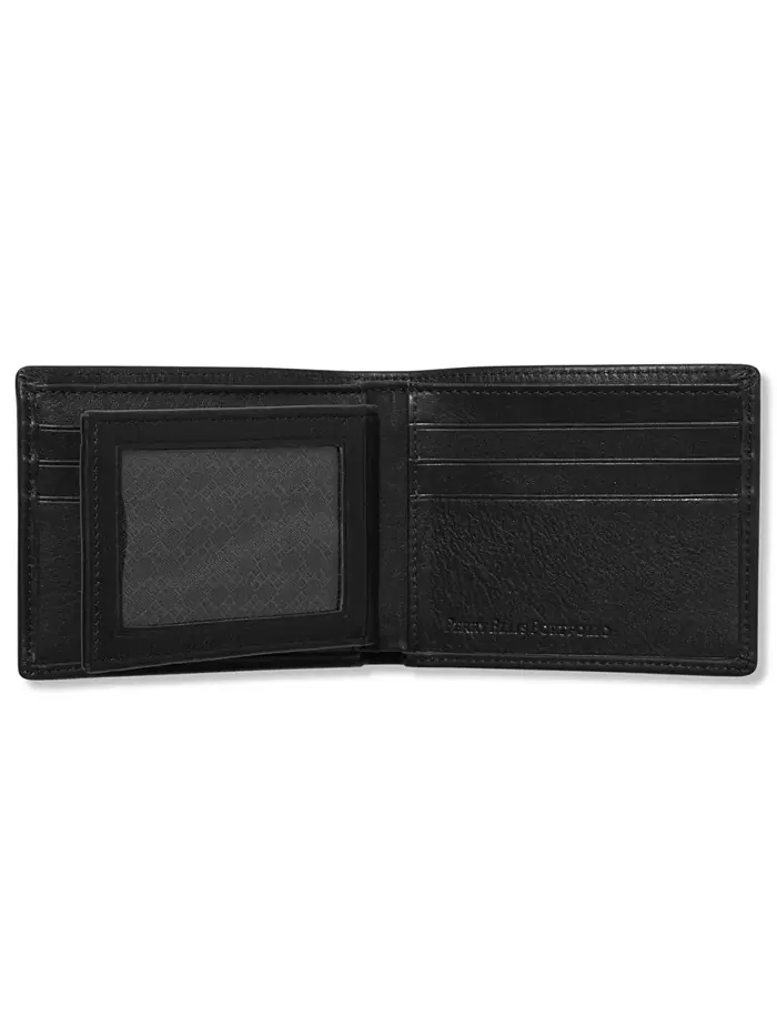 Мужской кожаный кошелек Park Avenue с двумя отделениями Perry Ellis Portfolio — изображение 3 из 3, коричневый