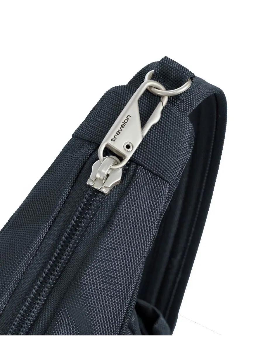 Сумка-мессенджер с защитой от краж, 23x32x9 см, с RFID-блокировкой Travelon — изображение 5 из 17, синий