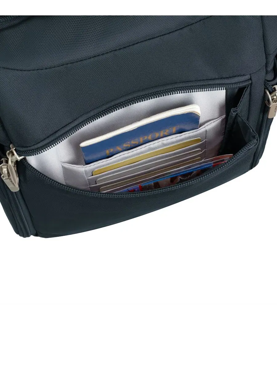 Сумка-мессенджер с защитой от краж, 23x32x9 см, с RFID-блокировкой Travelon — изображение 8 из 17, синий