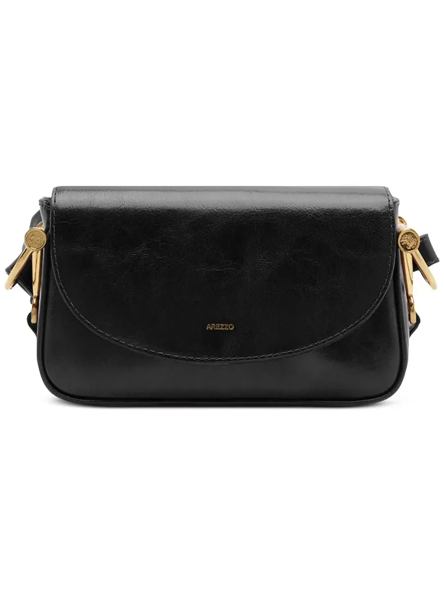 Сумка через плечо Cora Small Leather Crossbody Arezzo — черный