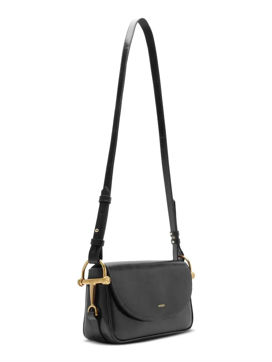 Сумка через плечо Cora Small Leather Crossbody Arezzo — изображение 4 из 4, черный