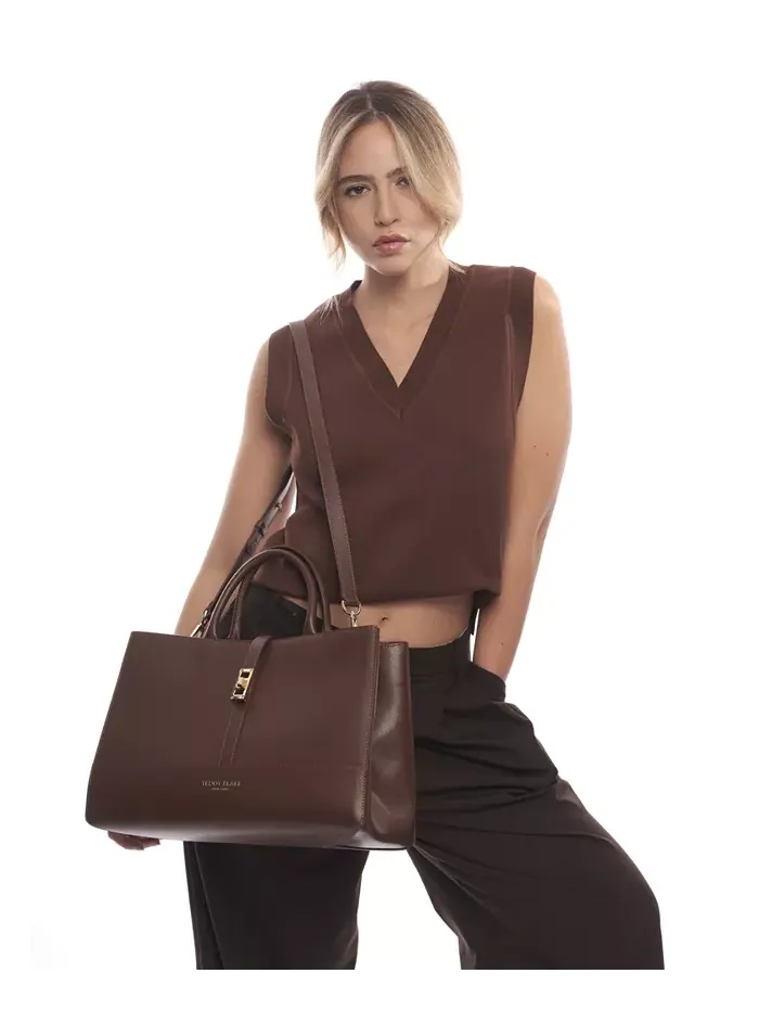 Сумка Lola Palmellato 15" Teddy Blake — изображение 2 из 8, коричневый