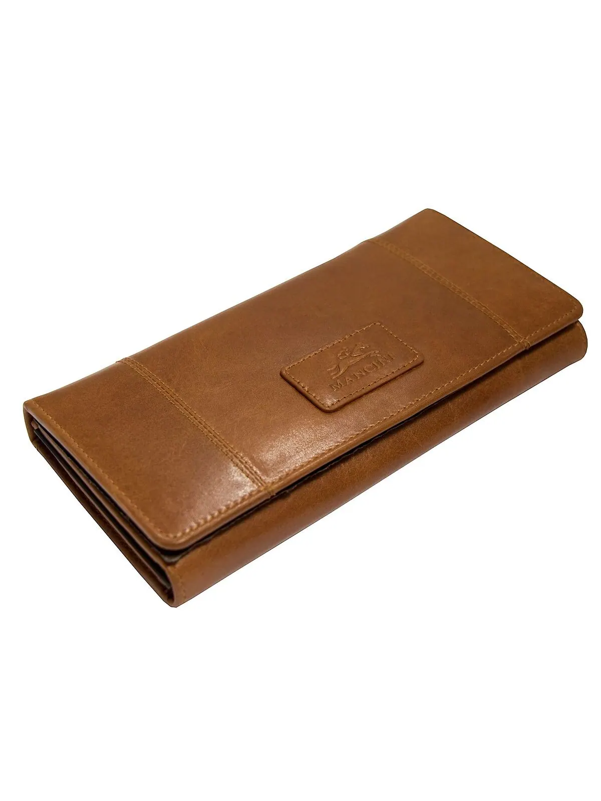 Женский кошелек тройного сложения Casablanca Collection RFID Secure Mancini — изображение 2 из 6, верблюжий