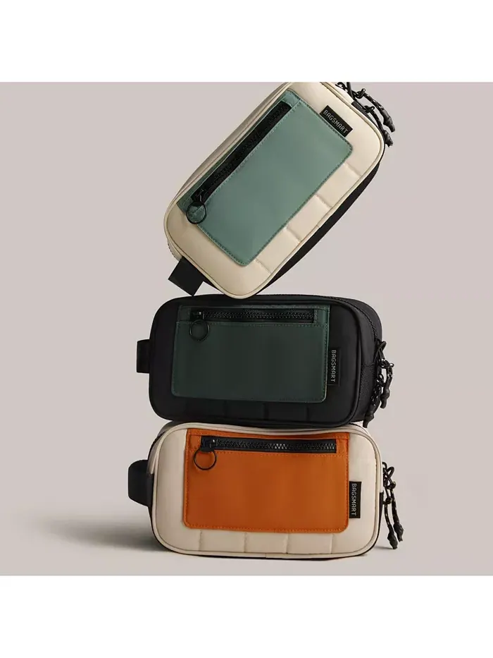 Дорожная сумка Walker 2L Waterproof Dopp Kit Tangerine BAGSMART — изображение 6 из 7, черный