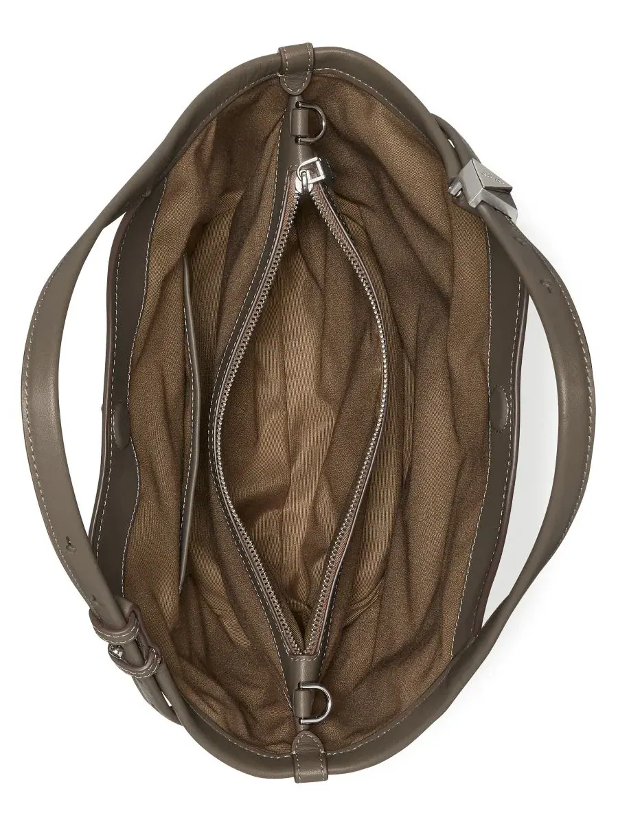 Сумка-тоут из замши с фурнитурой K, модель Deco Suede Small Tulip Tote Handbag kate spade new york — изображение 4 из 6
