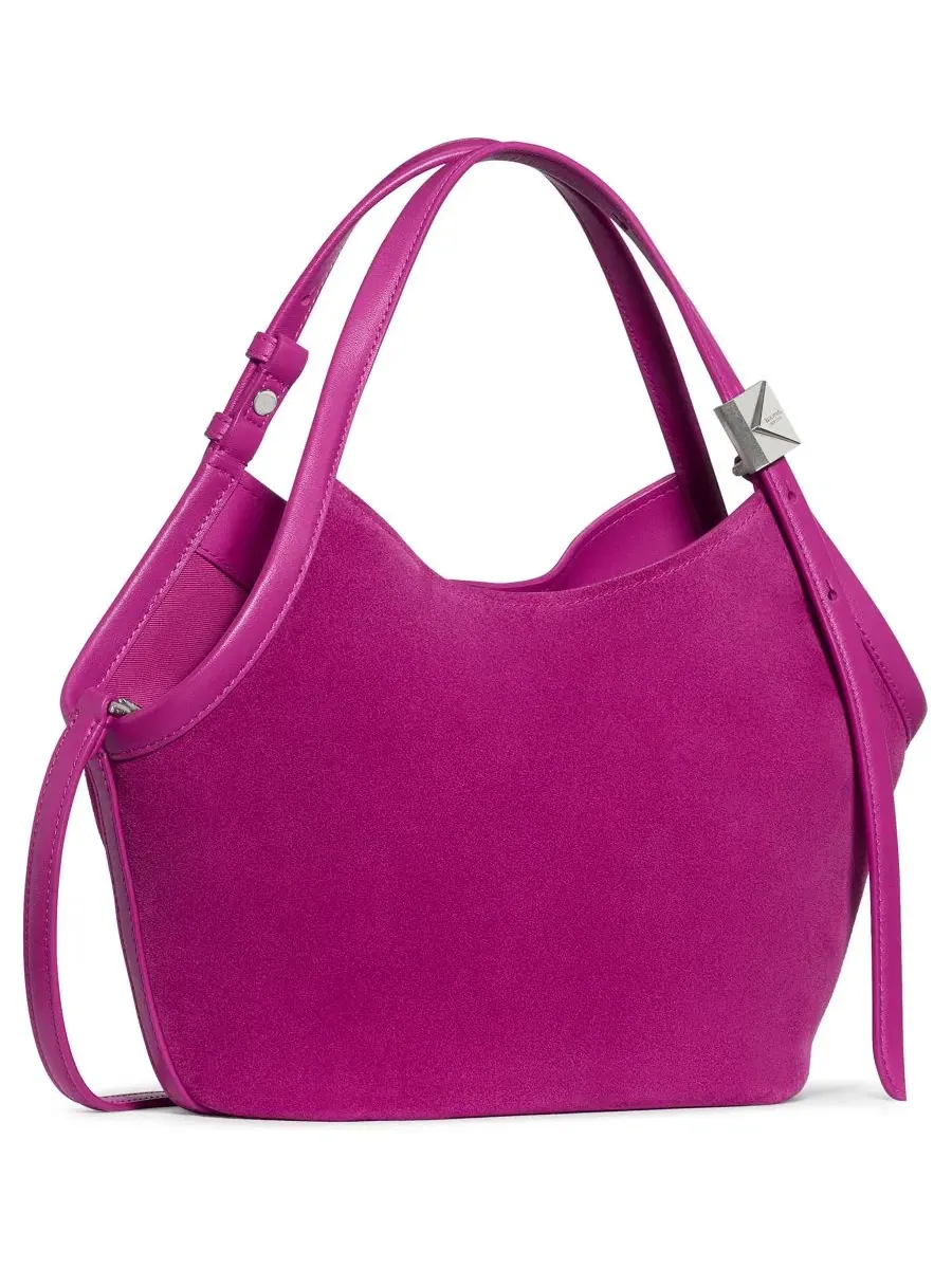 Сумка-тоут из замши Deco Small Tulip Tote kate spade new york — изображение 3 из 6, коричневый