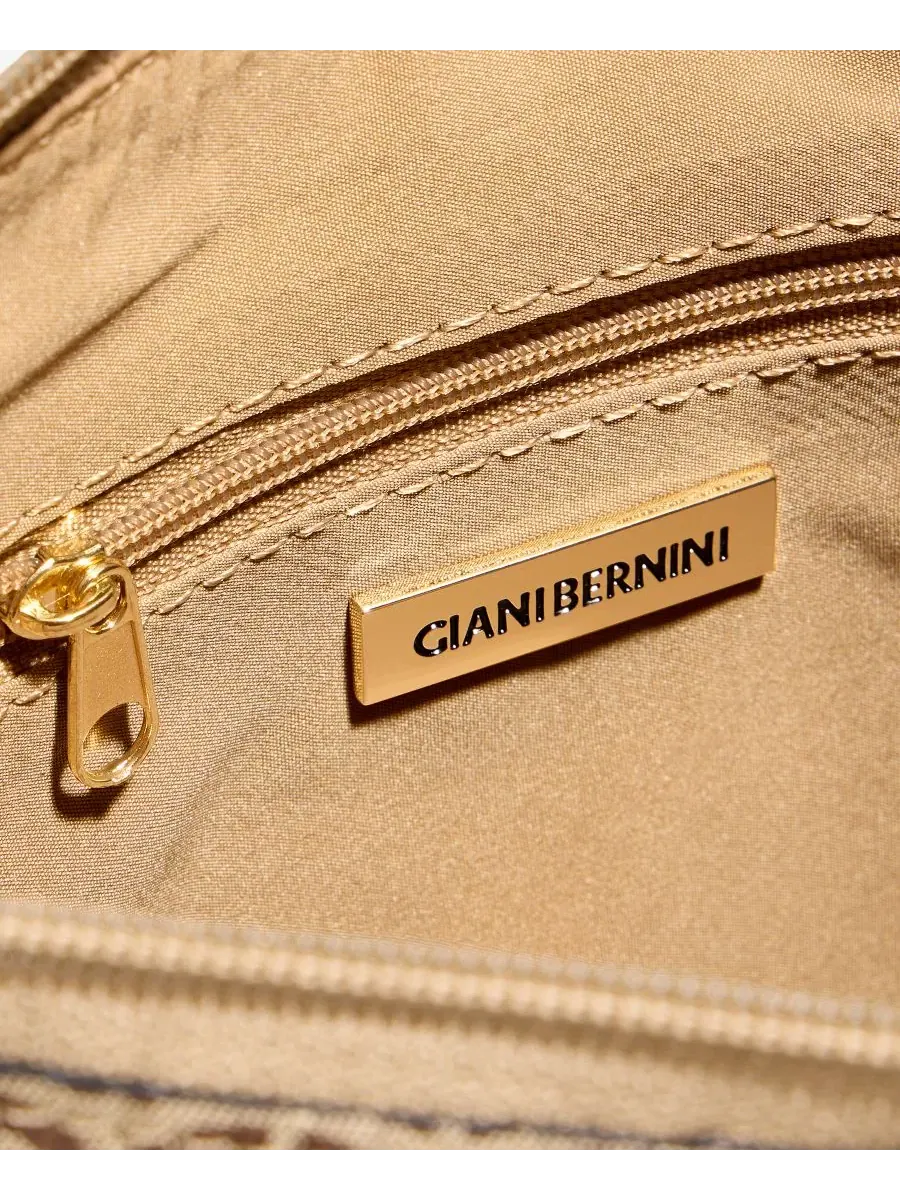 Сумка-кроссбоди с жаккардовым узором Giani Bernini — изображение 4 из 7, коричневый