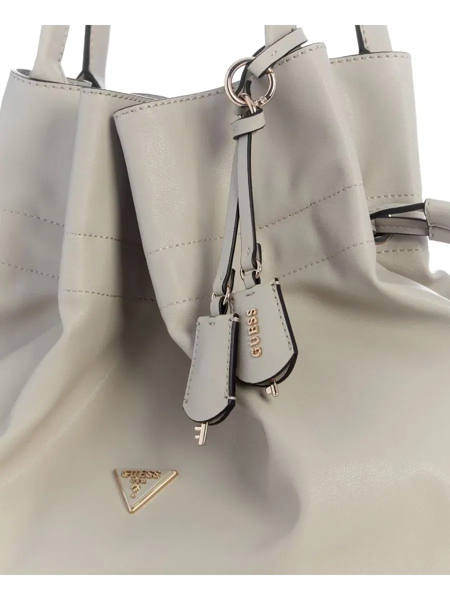Сумка-шопер средняя Karima Medium Drawstring Tote GUESS — изображение 3 из 4, кость