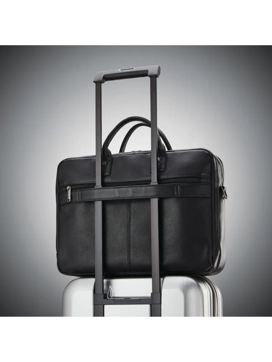 Классический кожаный футляр с верхней загрузкой Samsonite — изображение 4 из 6, черный