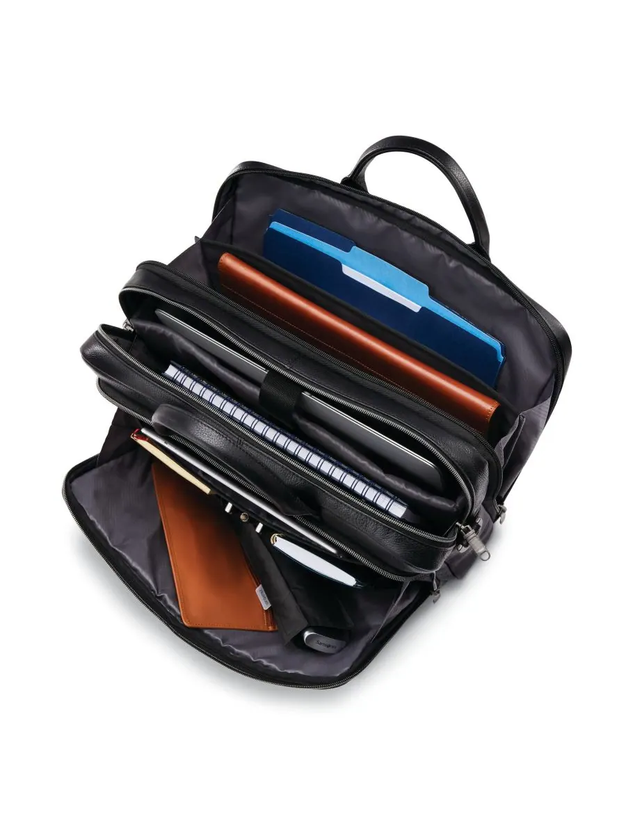 Классический кожаный футляр с верхней загрузкой Samsonite — изображение 5 из 6, черный