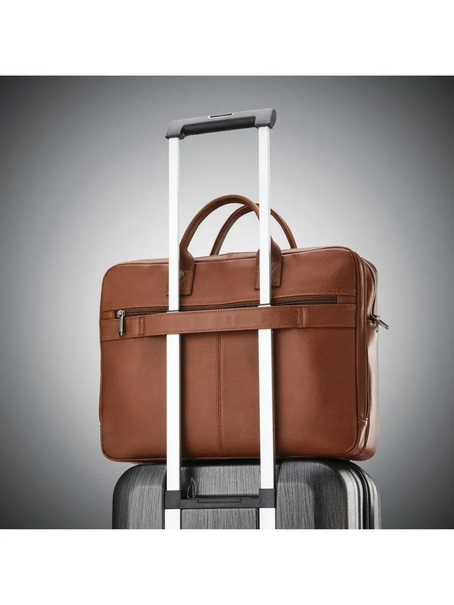 Классический кожаный футляр с верхней загрузкой Samsonite — изображение 3 из 6, коричневый