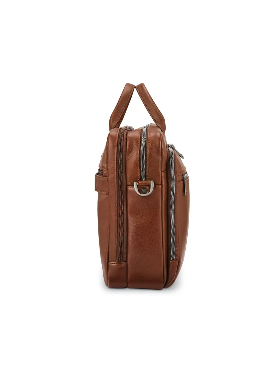 Классический кожаный футляр с верхней загрузкой Samsonite — изображение 5 из 6, коричневый