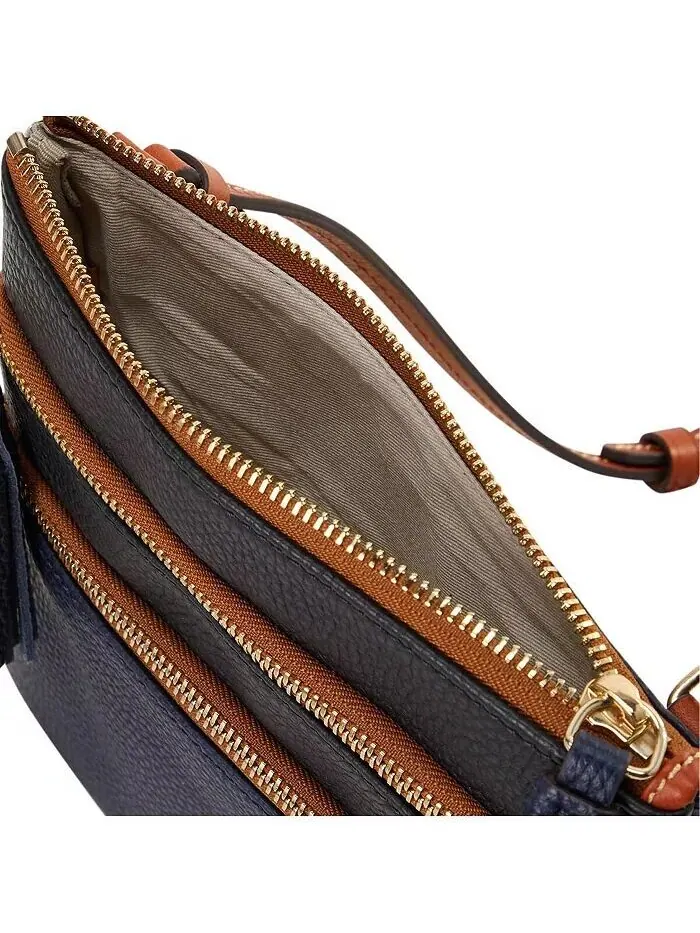Сумка через плечо Atlanta Braves Infield Triple Zip Dooney & Bourke — изображение 2 из 4