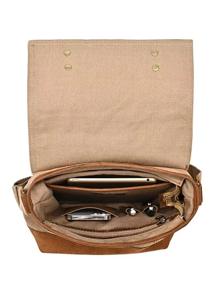 Сумка через плечо Valley Oak Canvas TSD BRAND — изображение 3 из 10, хаки
