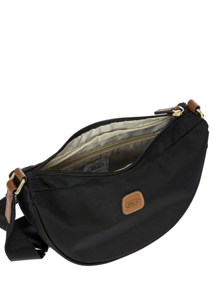Сумка-кроссбоди с регулируемым ремнем, Mini Halfmoon Bag Bric's — изображение 5 из 5, черный
