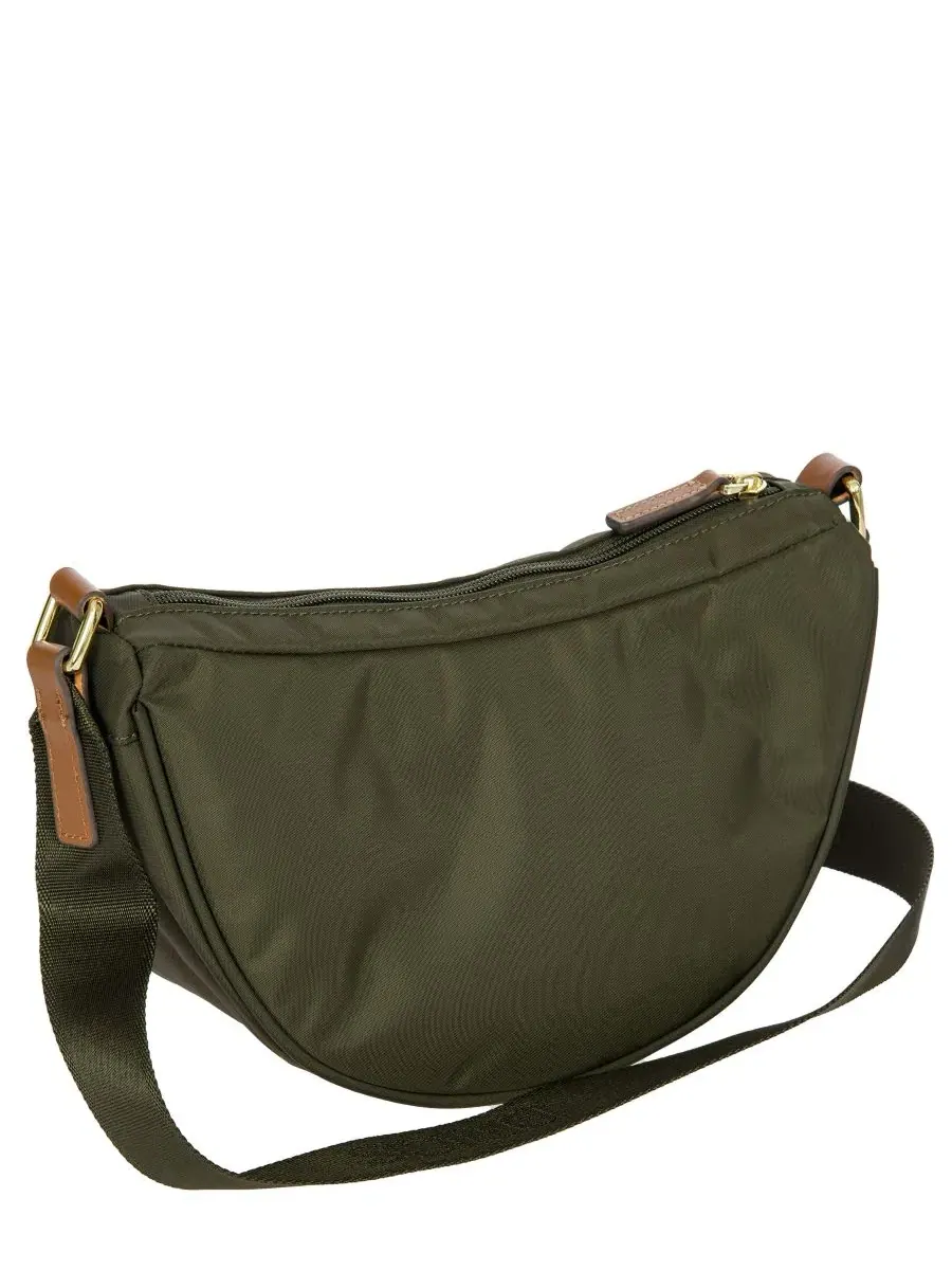 Сумка-мессенджер X-Travel 11" Mini Halfmoon Bag Bric's — изображение 3 из 5, оливковый