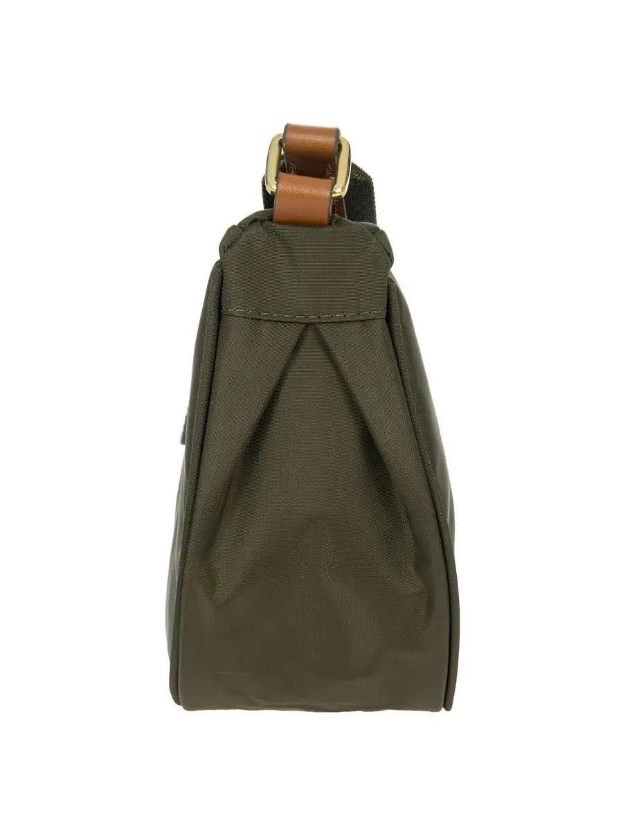 Сумка-мессенджер X-Travel 11" Mini Halfmoon Bag Bric's — изображение 4 из 5, оливковый