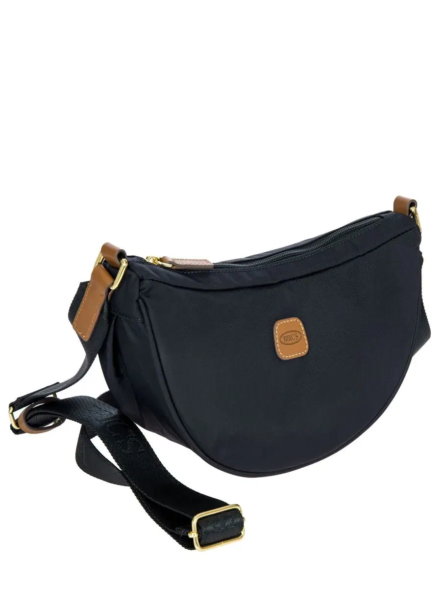 Сумка-полумесяц мини X-Travel 11" Halfmoon Bag Bric's — изображение 2 из 5, темно-синий