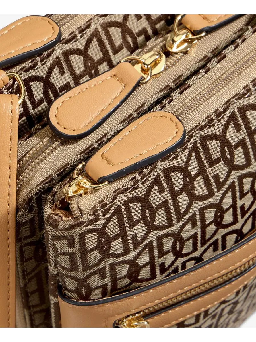 Сумка-кроссбоди Dasher Triple-Zip Giani Bernini — изображение 5 из 7, коричневый