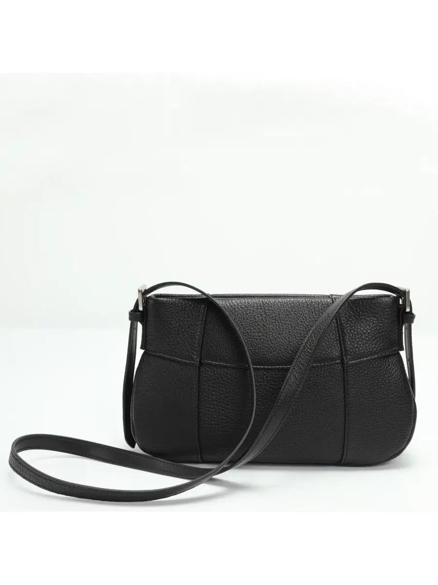 Сумка-шопер из кожи Muse Pebble Leather, Slim, East-West SUSU — изображение 7 из 8, черный/черный/черный