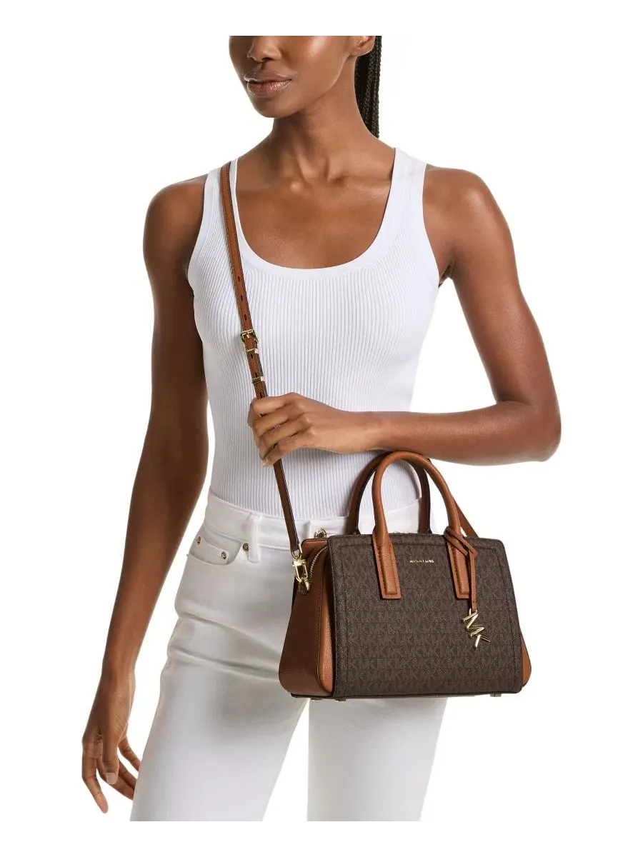 Сумка малая Michael Kors Laila Signature Logo Brown Acorn, коричневый/ореховый — изображение 3 из 4