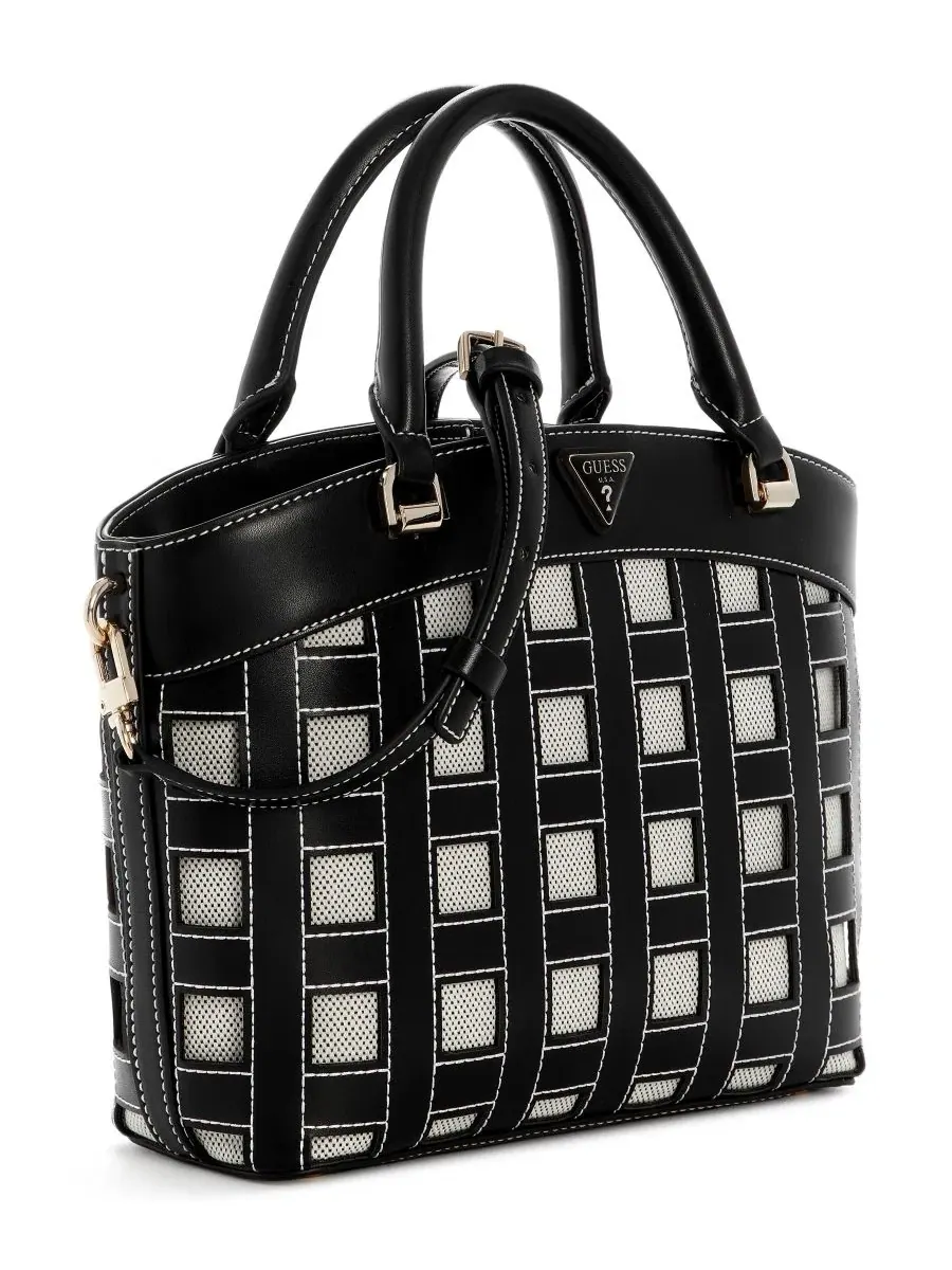 Сумка через плечо с верхней ручкой Frankie Medium GUESS — изображение 2 из 3, черный